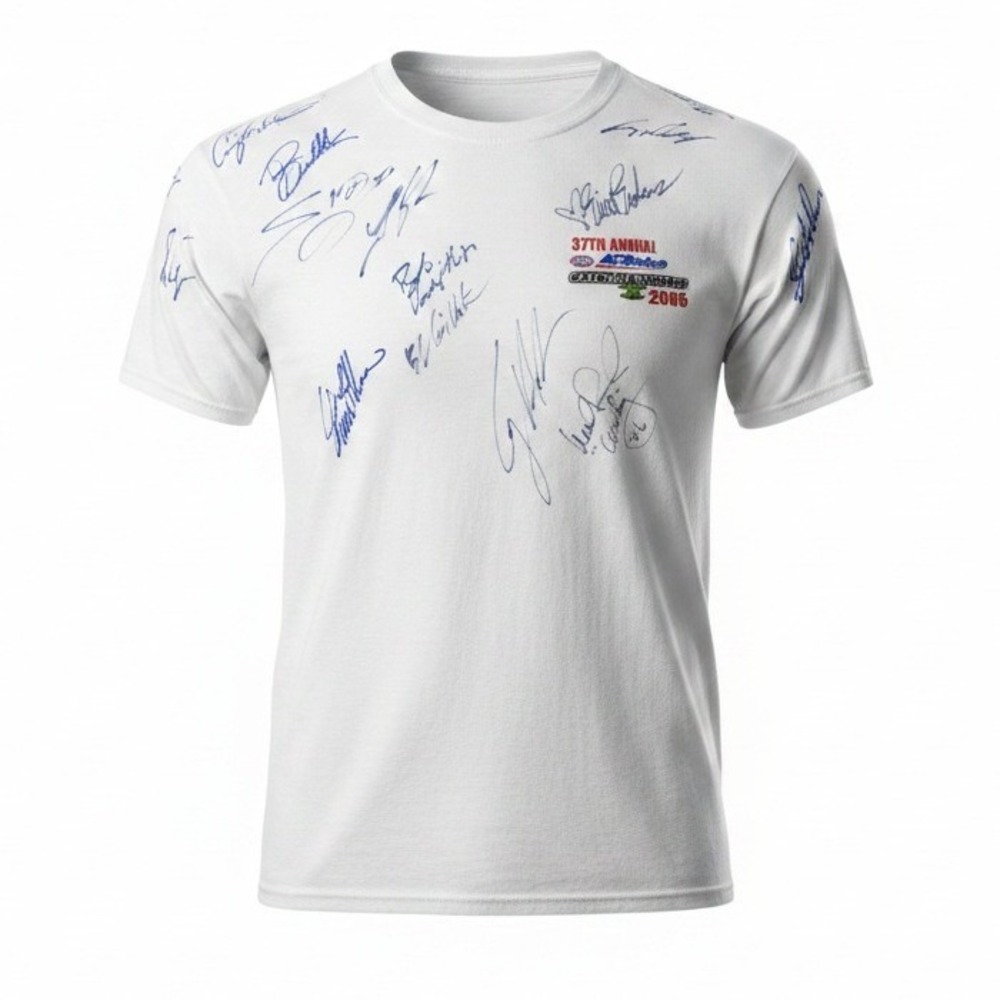 Rare 2006 NHRA Gatornationals Signed Shirt 25+ Autographs XL Racing Memorabilia